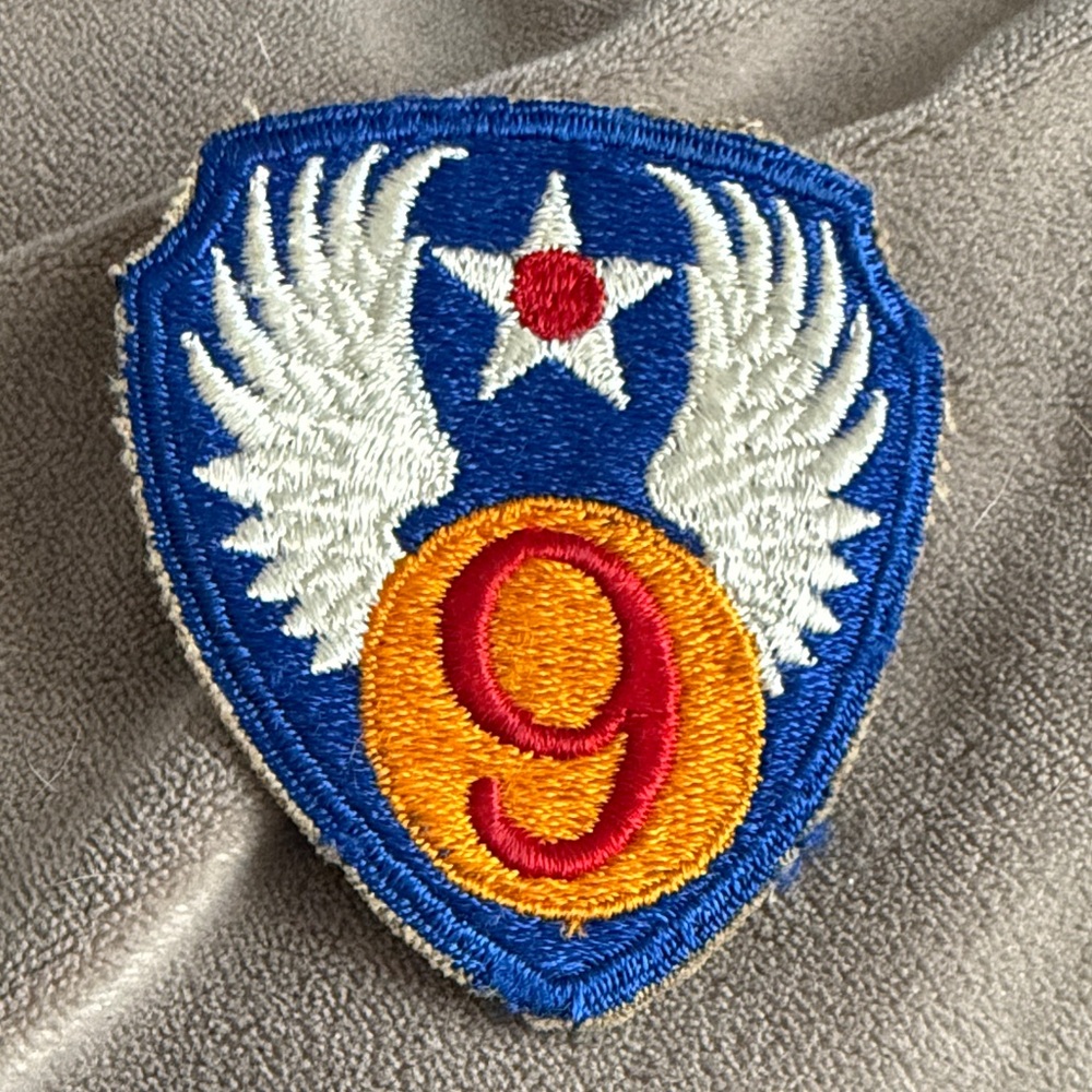 9th AAF Patch - Blue, White, Yellow, Red